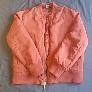 BURGUNDY BOMBER JACKET